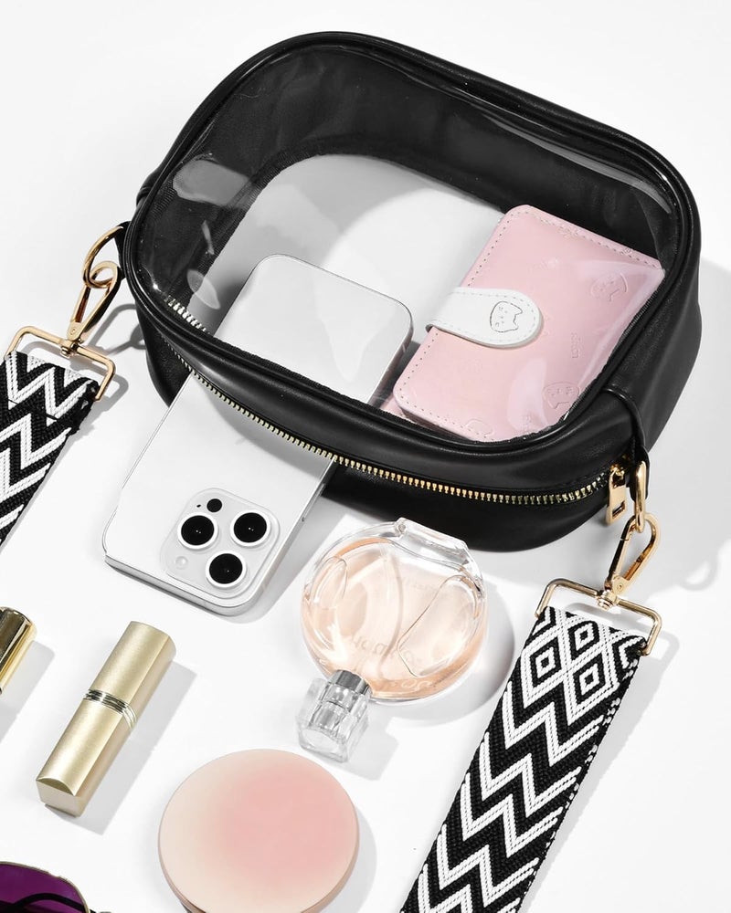 Bulado Clear Bag for Stadium Events, Clear Purses for Women with Adjustable Strap, Crossbody Bag for Sports Fans - Image 5